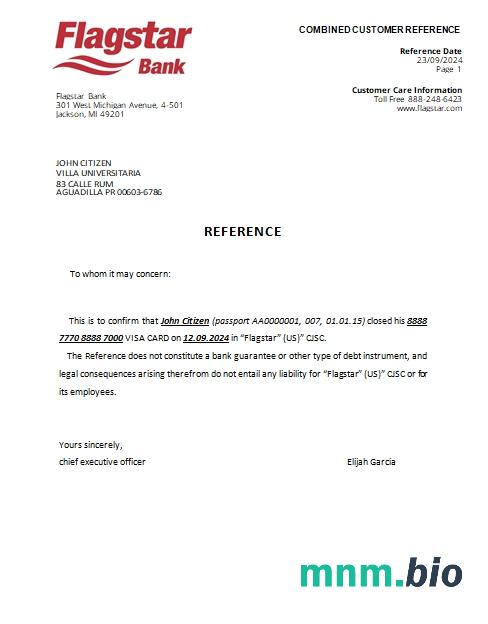 Zamknięcie banku USA Flagstar ref scr
